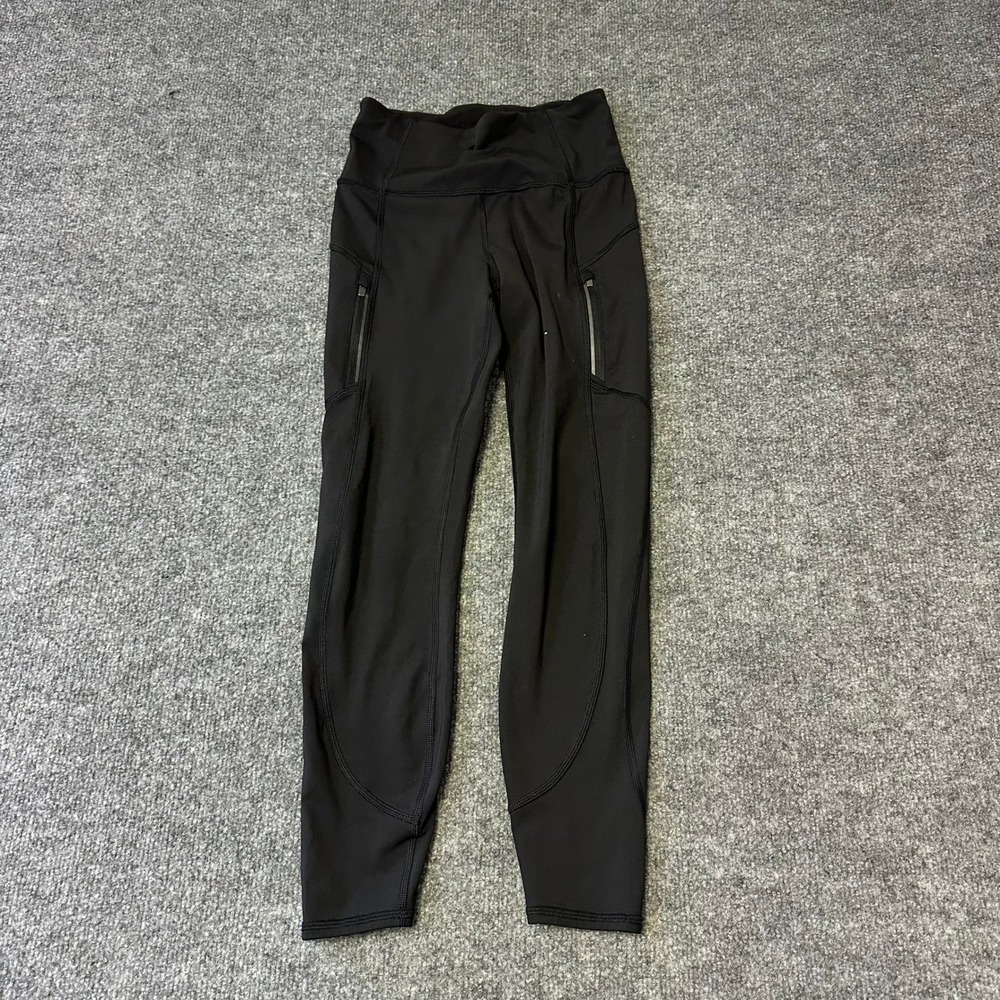 Athleta Rainier 7/8 Tight Womens Size XXS Black High Rise Reflective Legging